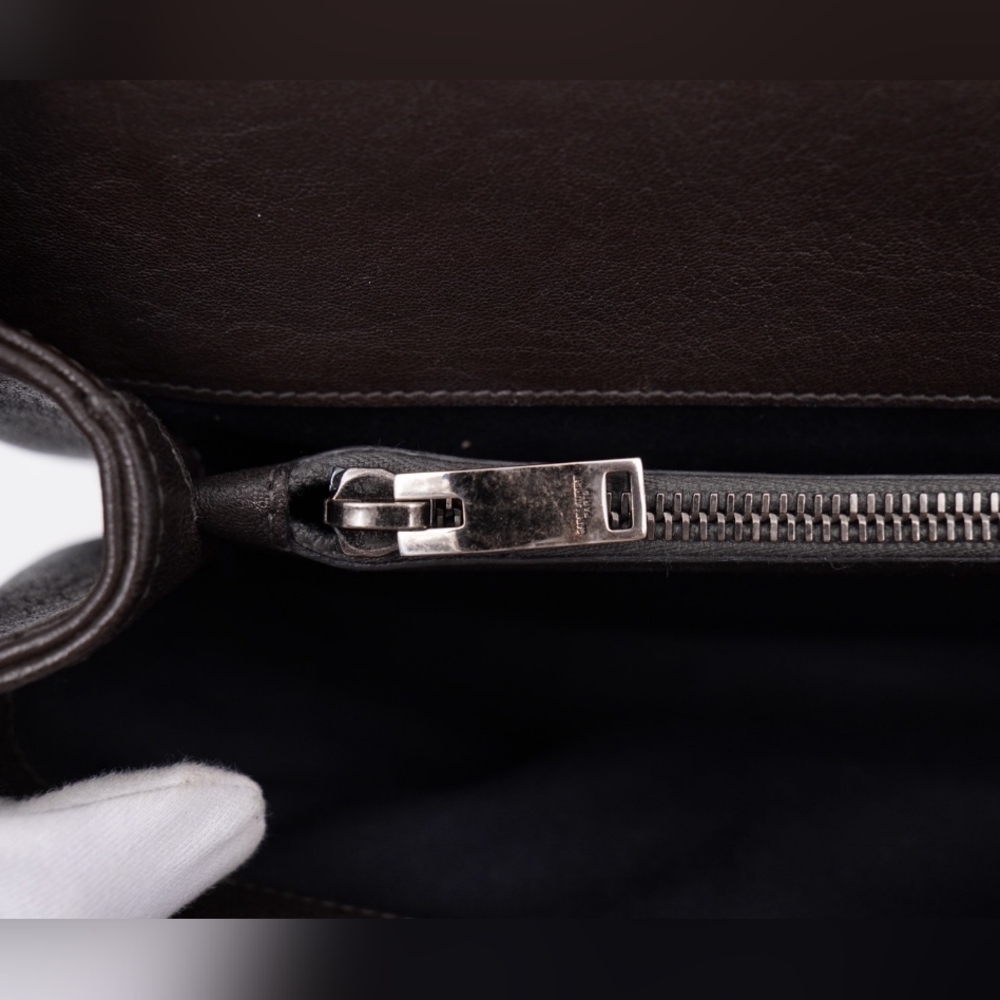 CG10 💟 Saint Laurent Leather College Large - Picture 10 of 16